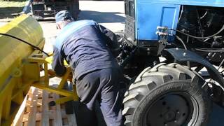 Снегоуборщик ДЭМ 124 - реальное время смены рабочих органов