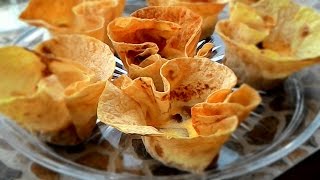 Корзиночки из лаваша "Красота", Baskets Lavash "Beauty"