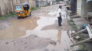 Olufemi Ogunsola Street in bad shape and not motorable