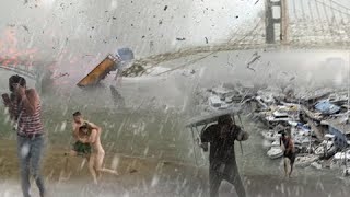 Day of horror in France! People are being saved from huge hailstones from the sky!