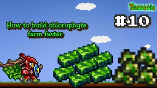 Terraria android gameplay #10 - how to build chlorophyte farm faster ! !
