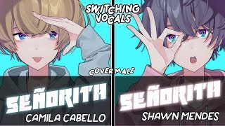 「Nightcore」→ Señorita (Switching Vocals) - (Male Cover) | Lyrics
