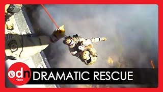 Dramatic Helicopter Rescue at US Border Caught on Camera