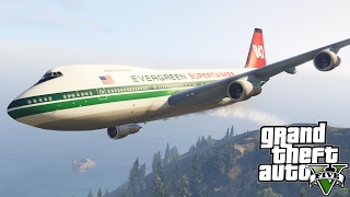 GTA V Boeing 747-200 Supertanker Firefighting Aircraft