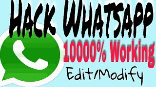 HACK WHATSAPP CHATS HISTORY& EDIT/MODIFY IT || ROOT REQUIRED
