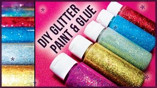 DIY Glitter Glue Paint / How to Make! Easy + Cheap