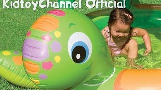Видео обзоры игрушек- Intex Бассейн для детей с навесом Черепаха