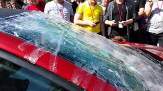 Team CarAudio, Team AudioExtreme broken windshield