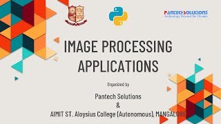 Image Processing Applications Python - Hosted by AIMIT ST. Aloysius College & Pantech