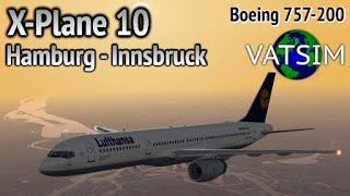 Hamburg - Innsbruck in a Boeing 757-200 (X-Plane 10 on VATSIM FULL ATC)