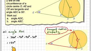 Circle theorems and tangents