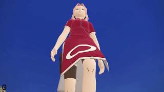 Sakura's Stroll  [Giantess MMD]