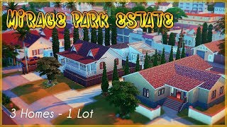 3 HOMES – 1 LOT | Mirage Park Estate | Sims 4 Speed Build | Get Famous | NO CC #1 Exterior