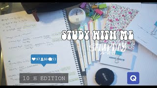 10 Hour Study With Me - Saturday Edition | Mi rutina de estudio