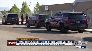 Police: Man threatens to hit child near southwest Las Vegas school