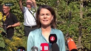 LIVE: Baerbock casts ballot in German federal election, stake-out