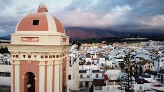 Estepona  paseo zona puerto, nueva circunvalación norte, torre reloj y parque ángel  acueducto.