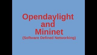 Opendaylight and Mininet (Software Defined Networking study)