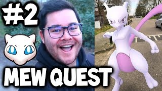 QUEST TO MEW #2 - Pokémon GO *RESEARCH* Gameplay & EX *MEWTWO RAID* IN POKEMON GO!