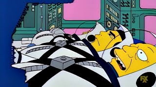 LOS SIMPSONS REVELAN EL FRAUDE DE   NASA (TIERRA PLANA)