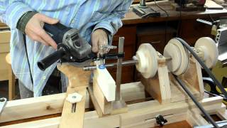 Grinding a machine taper with an angle grinder