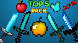 Minecraft : Top 5 En İyi PvP Texture Pack (ULTRA FPS ++ 1.8/ 1.9 /1.10 ) 2016 ! # Bölüm 1 #