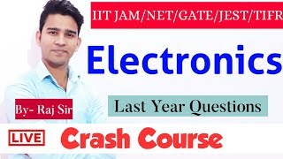 IIT JAM MSC PHYSICS | CSIR NET Physics | JEST Physics | Gate Physics | Electronics | CRASH COURSE-17