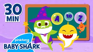 Baby Shark Learns ABC at School! | +Compilation | Back to School | For Kids 