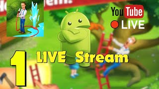 [?LIVE] Gardenscapes Gameplay Android Live Stream Part 1