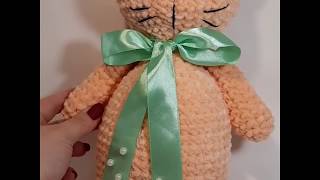 КОТИК ОБОРМОТИК/РЫЖИЙ КОТИК/ ПЛЮШЕВАЯ ПРЯЖА/ КРЮЧКОМ