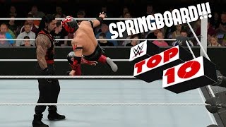 WWE 2K17 - Top 10 Springboard Moves!!!