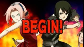 Naruto, Sakura VS Shizune, The Third Hokage, Tsunade   { Naruto U,N  Heroes 2} Heroes Mode (stage 3)