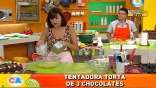 Tentadora torta de 3 chocolates (Parte 1)