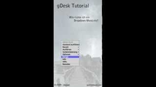 gDesk Tutorial - Wie richte ich ein Dropdown-Menü ein?