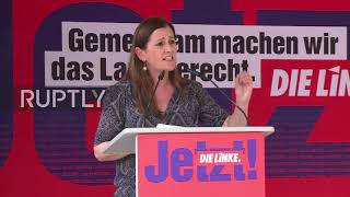 Germany: Left Party lead candidates decry Afghanistan "disaster" at campaign event in Marburg