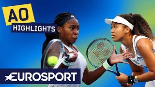 Coco Gauff vs Naomi Osaka Highlights | Australian Open 2020 Round 3 | Eurosport