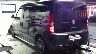Fiat doblo long 1.6 JTDM 105 (réel 112)@139ch o2programmation test dyno