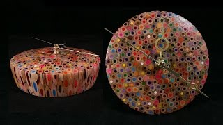 Colored Pencil Clock