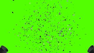 Confetti on Green Screen