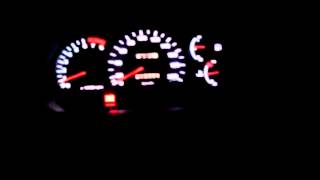 Белая подсветка часов Hyundai Accent