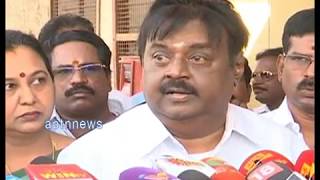 JAYENDRA SARASWATHI |VIJAYKANTH PAYS RESPECT TO KANCHI JAYENDRA SARASWATHI