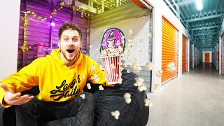 Building Secret MOVIE THEATER Inside Storage Unit!