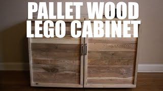Pallet Wood LEGO Cabinet