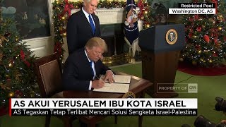 Dunia Geger! Presiden AS Donald Trump Akui Yerusalem Ibukota Israel