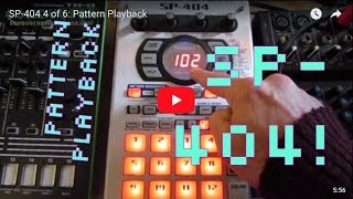 Roland SP-404 Tutorial 4 of 6 - Pattern Playback