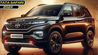 2024 Tata Safari Facelift Dark Edition SUV Launched At Bharat Mobility Expo