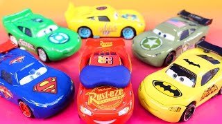 Disney Pixar cars 3  Lightning McQueen Dreams Jackson Storm Rescue Imaginext Batman Hulk Smash