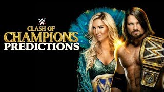 WWE CLASH OF CHAMPIONS 2017 PREDICTIONS!