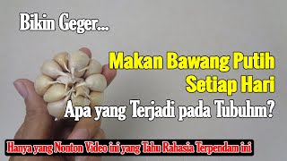 PAKAN BAWANG PUTIH SETIAP HARI, APA YANG TERJADI PADA TUBUH?