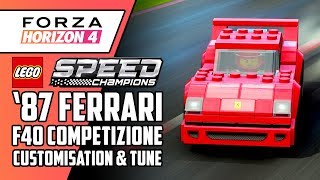 LEGO Speed Champions Ferrari F40 Competizione Customisation & Tuning FORZA HORIZON 4
